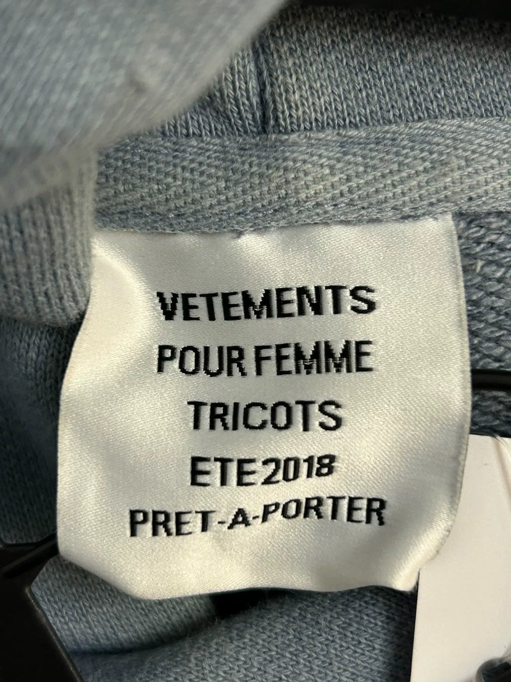Vetements Blue Unicorn Hoodie