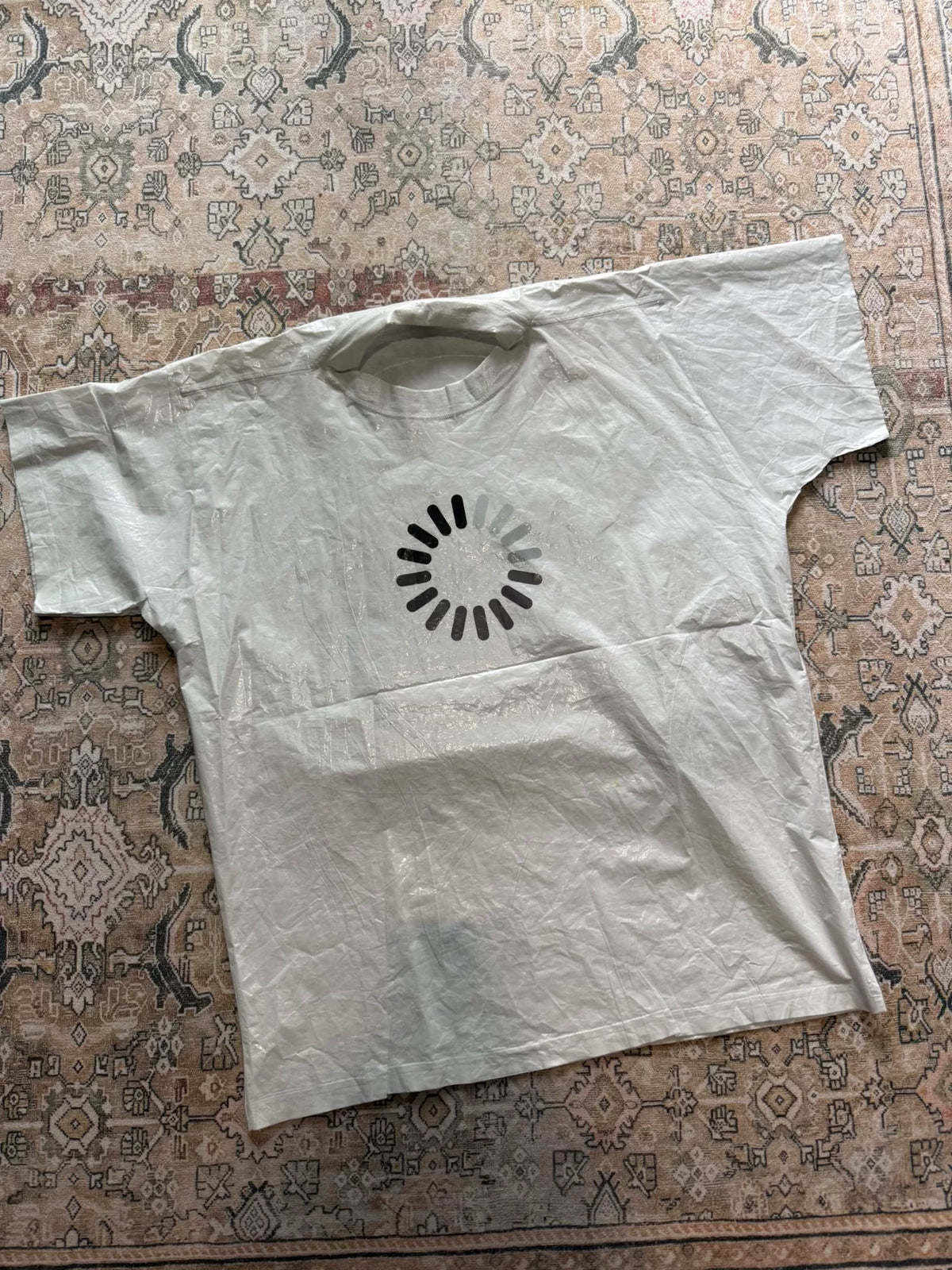 Balenciaga 303 Loading Special Material Short Sleeve Shirt