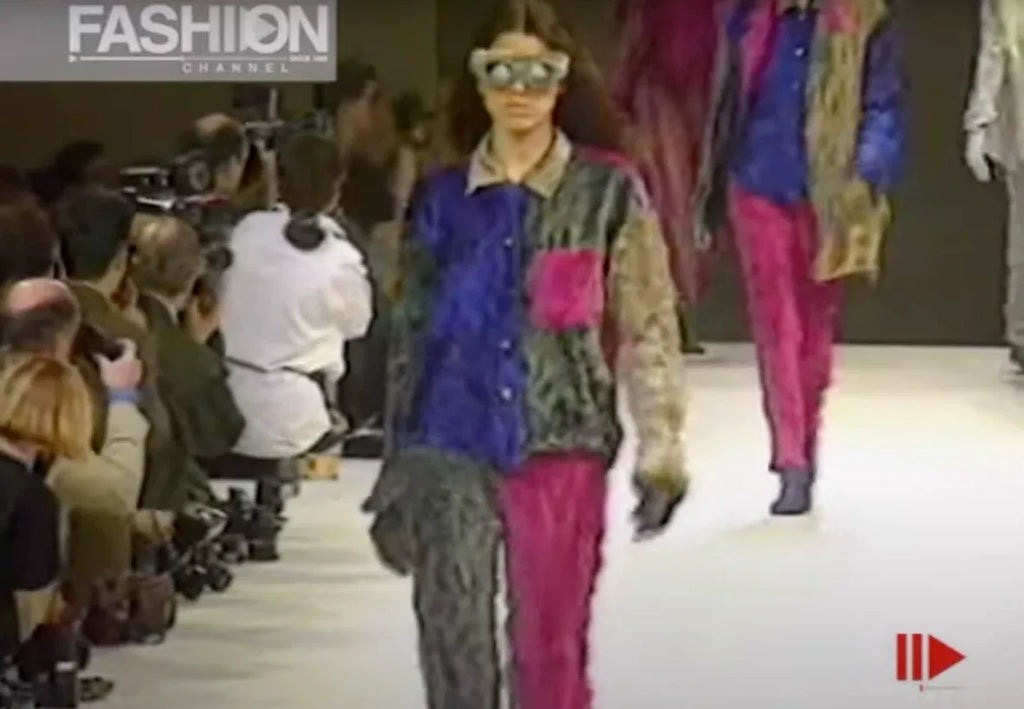 Issey Miyake AW93 Multi-Color Velvet Shirt