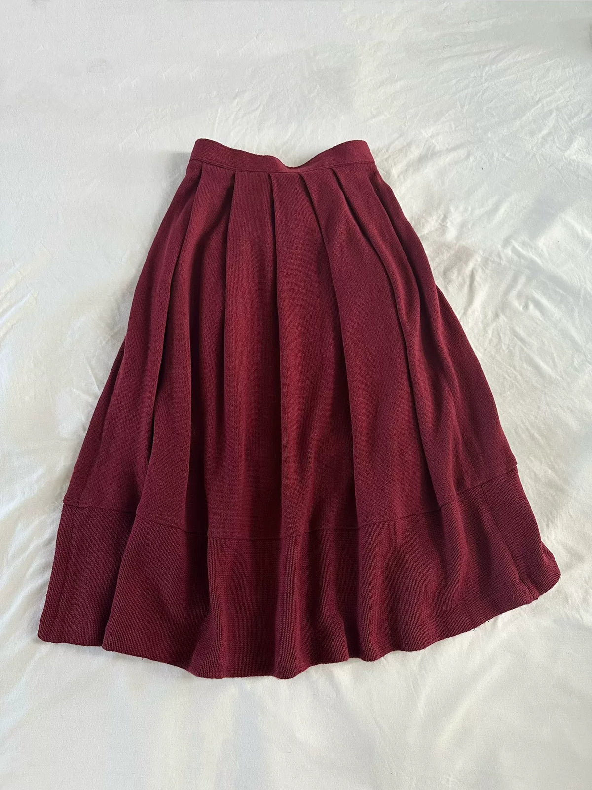 Comme Des Garcons 1996 Midi Wool Skirt