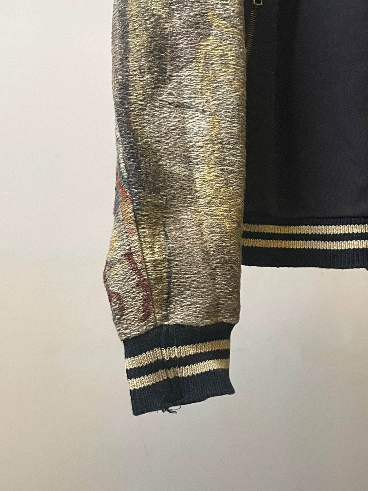 Dries Van Noten | Floral and Bird Knit Baseball Jacket