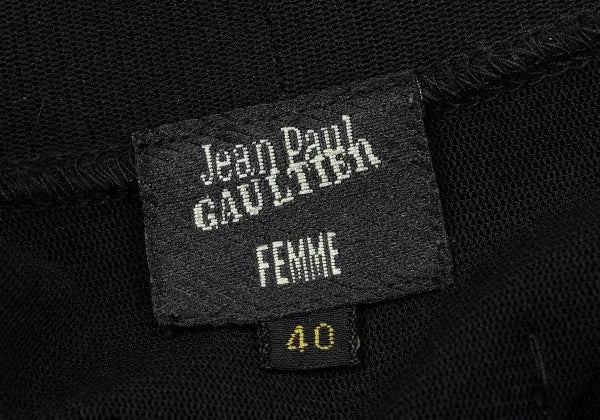Jean Paul Gaultier Vintage Black Mesh Cardigan