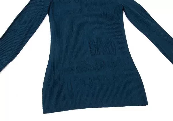 Jean Paul Gaultier Vintage Blue Cut-Out Floral Top