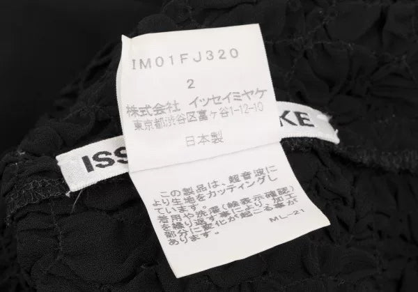 Issey Miyake Vintage Black Pleated Top