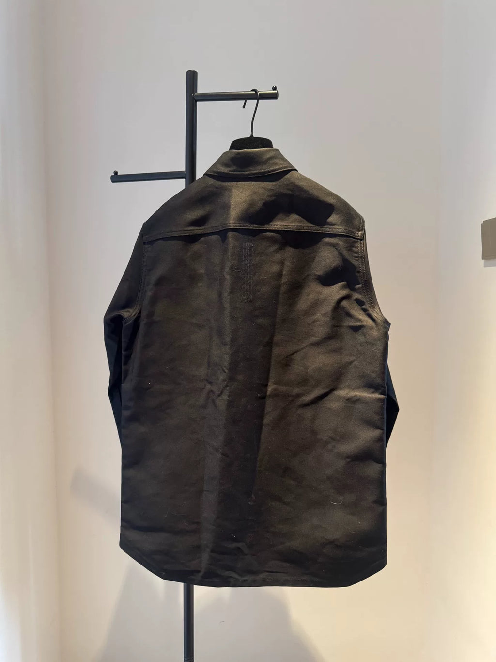 Rick Owens Forever Satin Cotton Work Shirt