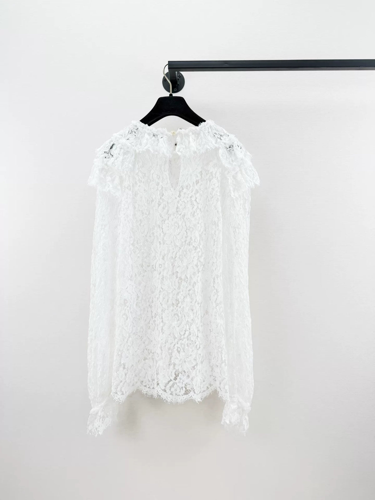 Chanel Camellia Lace Top