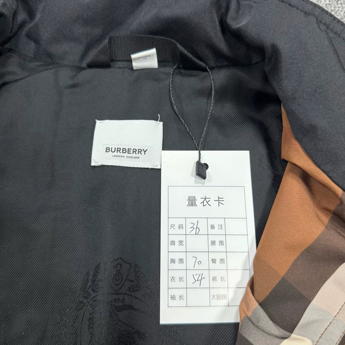 Burberry FW22 Plaid Stand-Collar Zip-Up Jacket