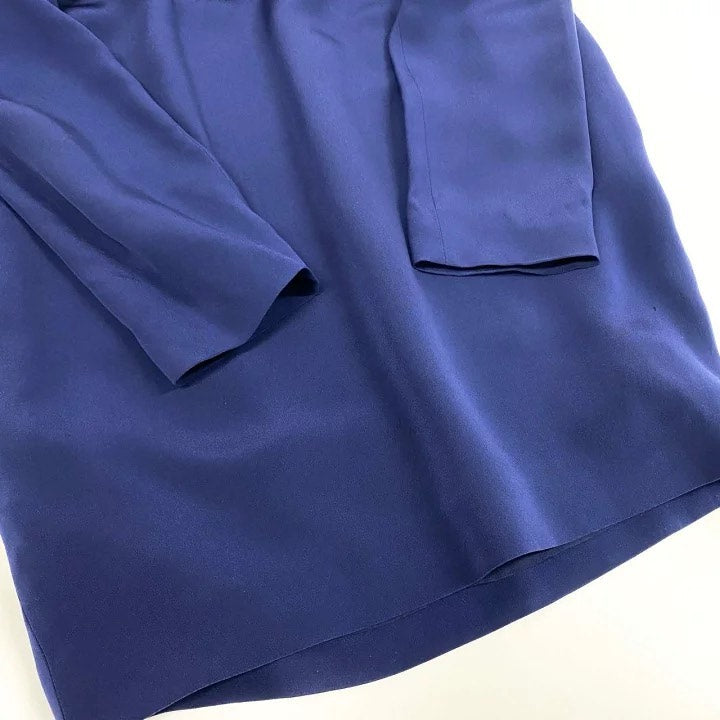 Celine Lambskin Collar Silk Dress