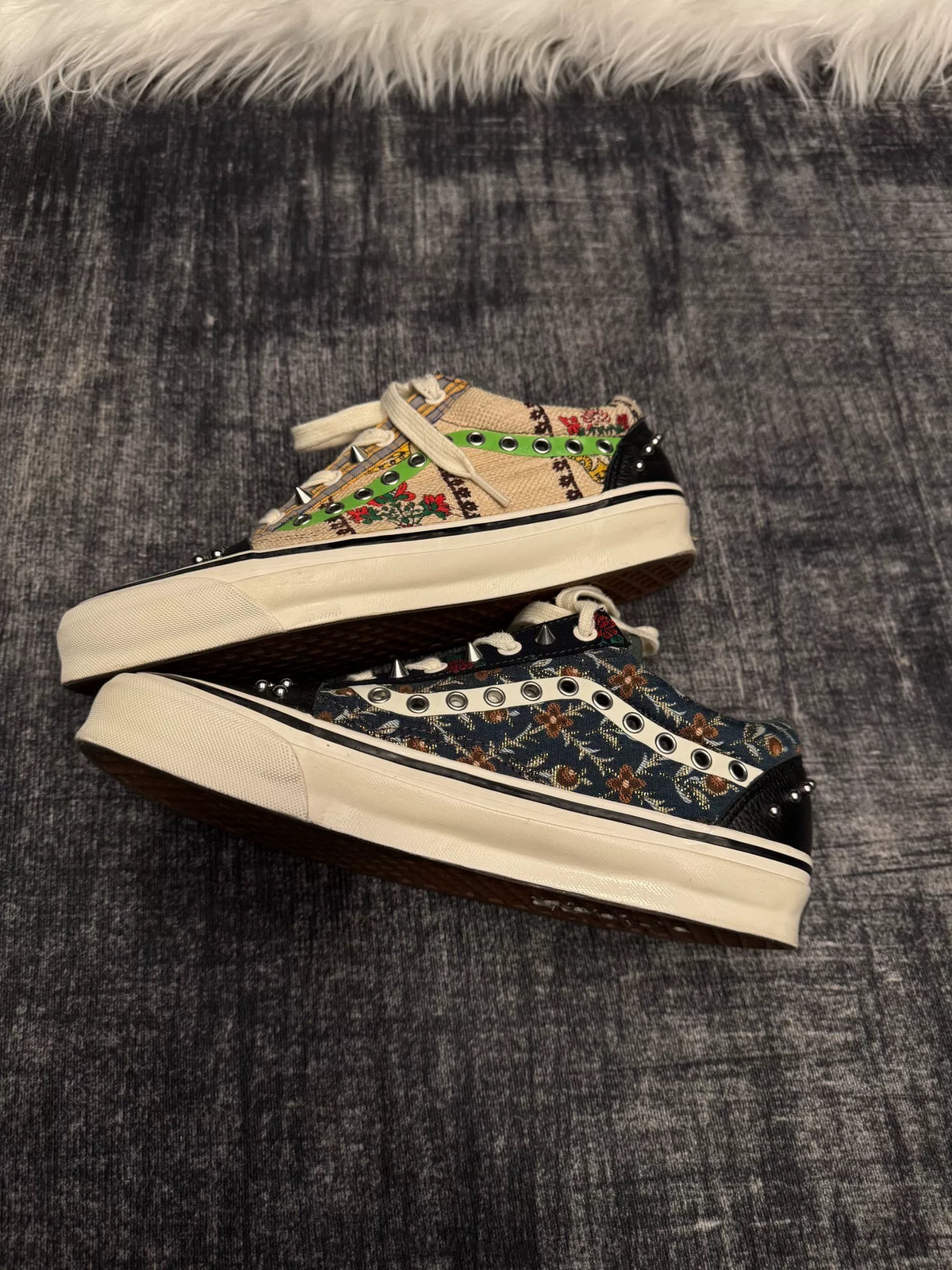 Gucci Vans Vault Old Skool Embroidered Beaded Skate Sneakers