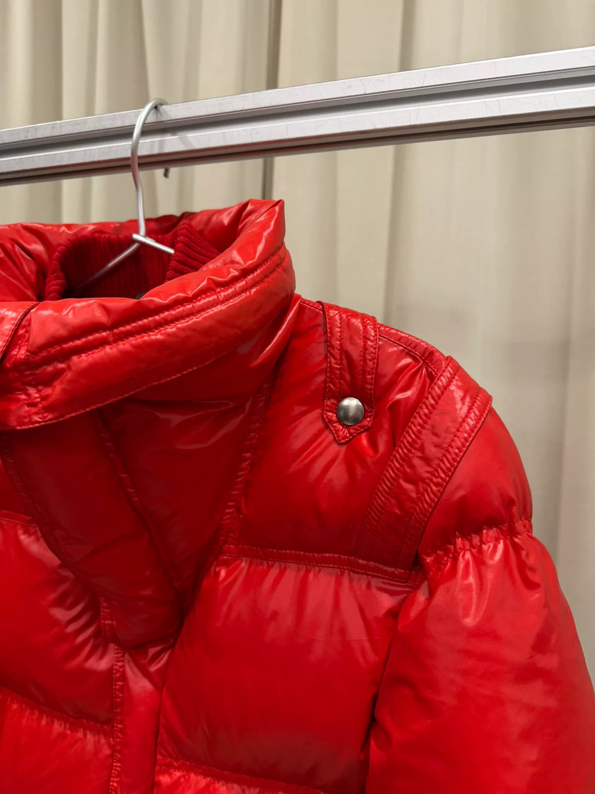 Dior Homme Shiny Strap Structured Down Jacket