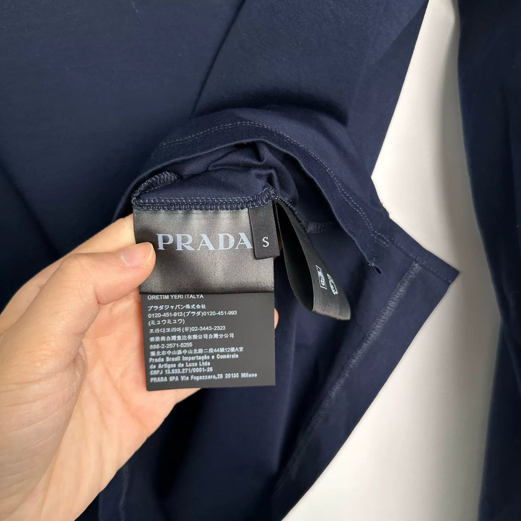 Prada Stretch Cotton Long-Sleeve T-Shirt