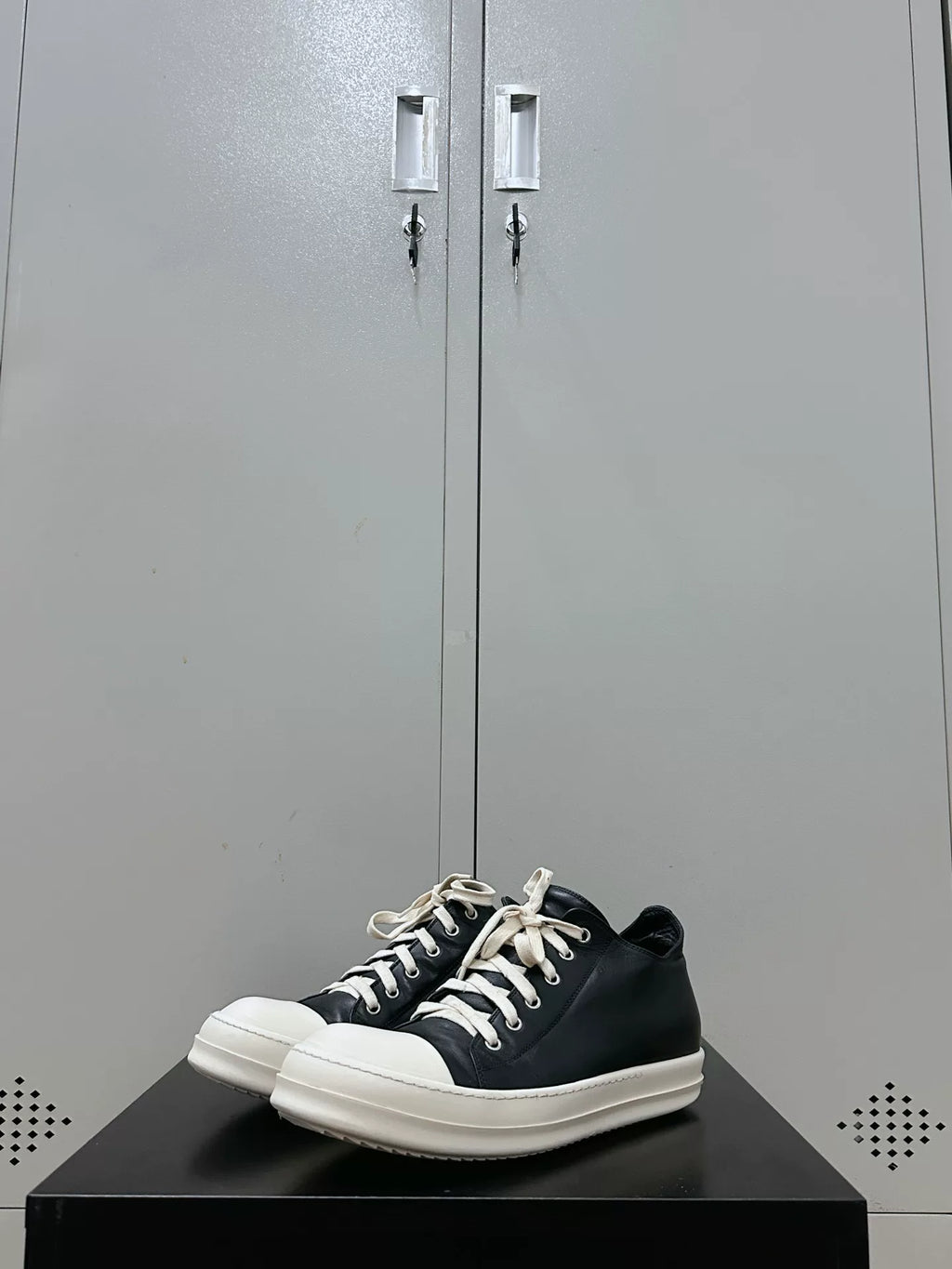 Rick Owens Leather Large Converse Sneakers