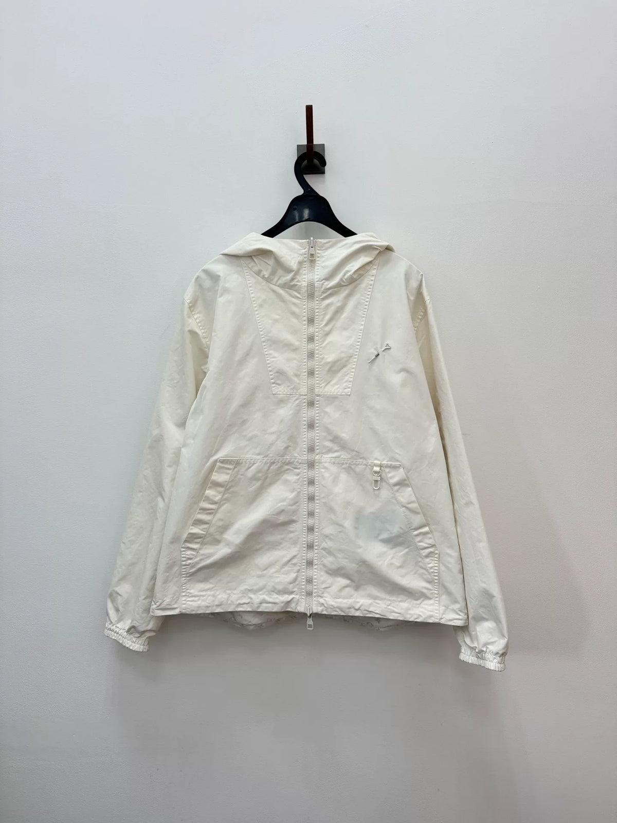 Louis Vuitton FW23 White Monogram Hooded Zip-Up Jacket