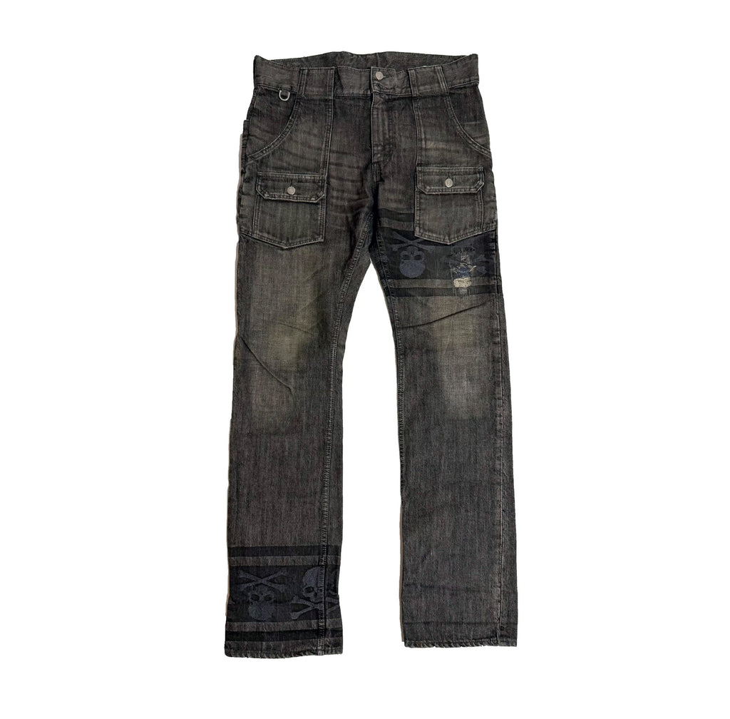 Mastermind Japan 11AW Mindblow Black Distressed Pants