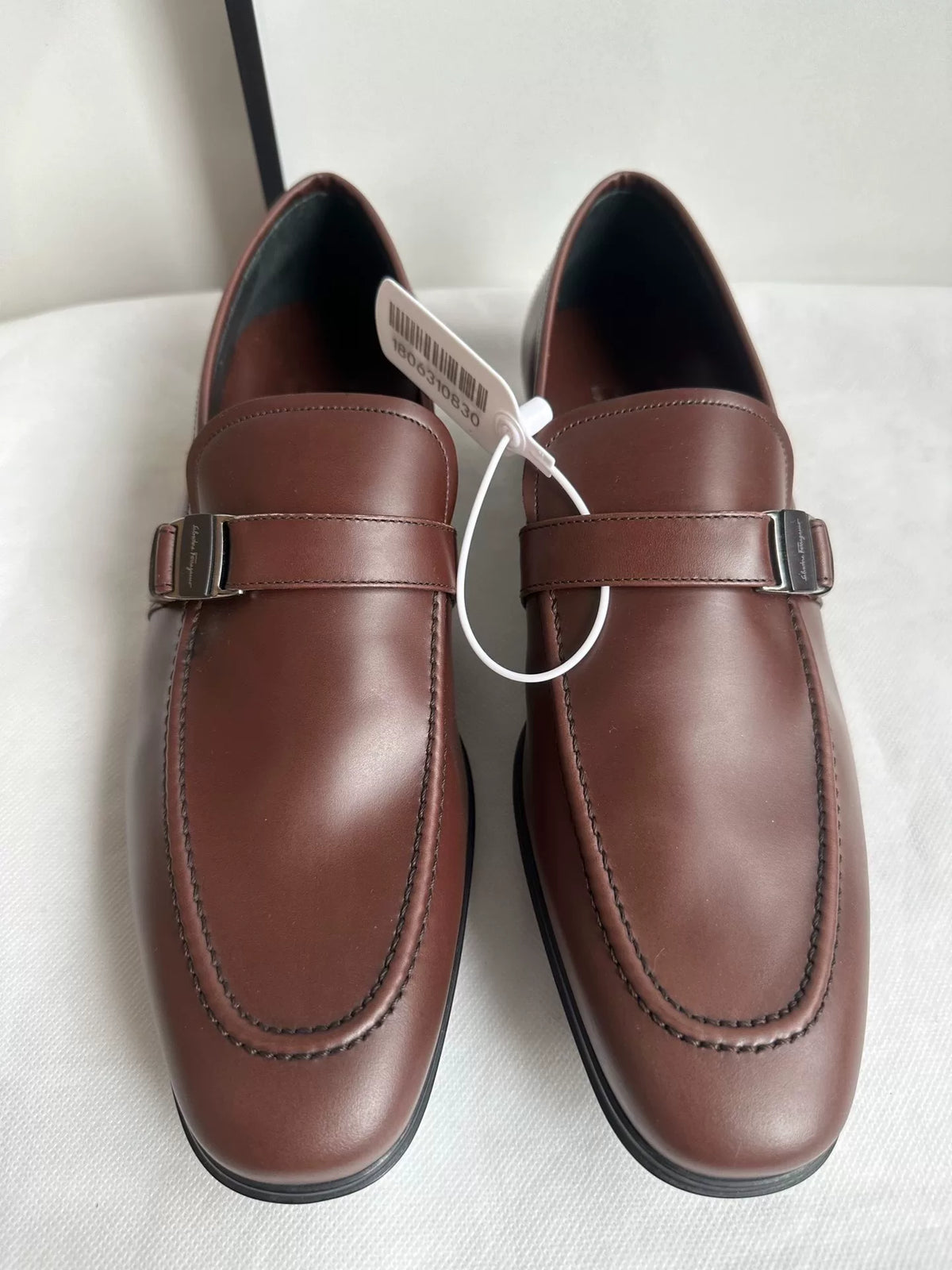 Salvatore Ferragamo Brown Leather Loafers
