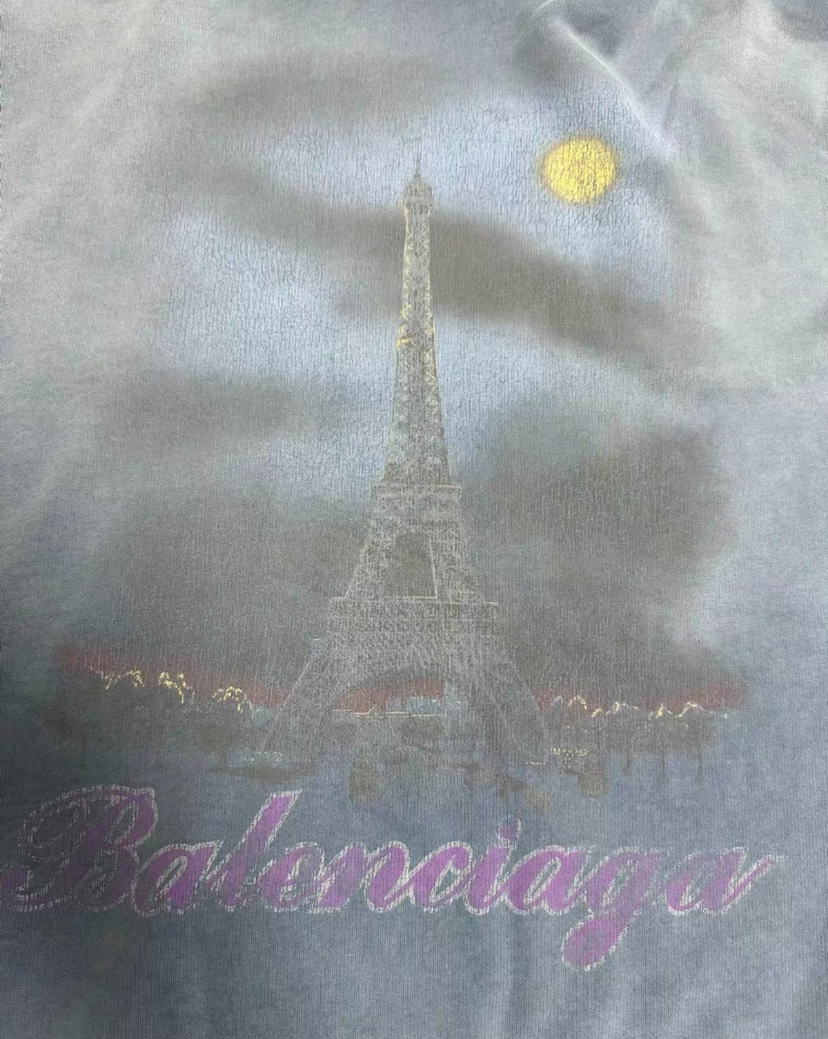 Balenciaga Paris Night Scene Print Hoodie