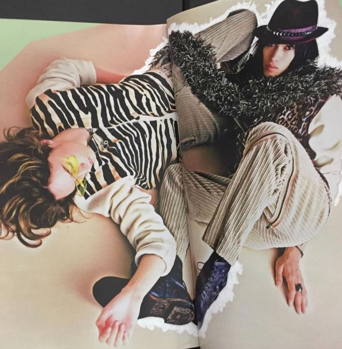 Number (N)ine AW2003 corduroy bondage chinos