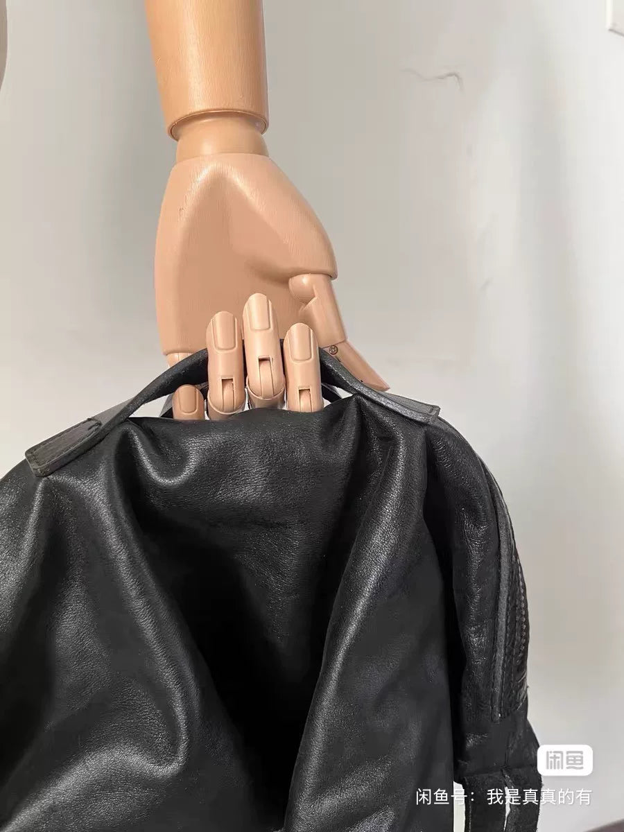 Yohji Yamamoto Drawstring Pocket Crossbody Bag