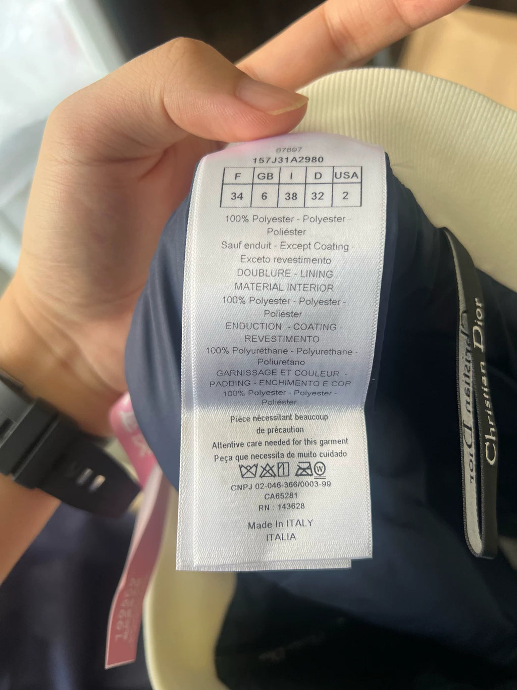 Dior Ski Collection White Down Skirt