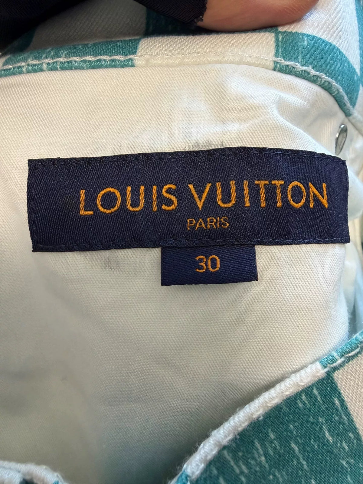 Louis Vuitton Plaid Denim Jeans
