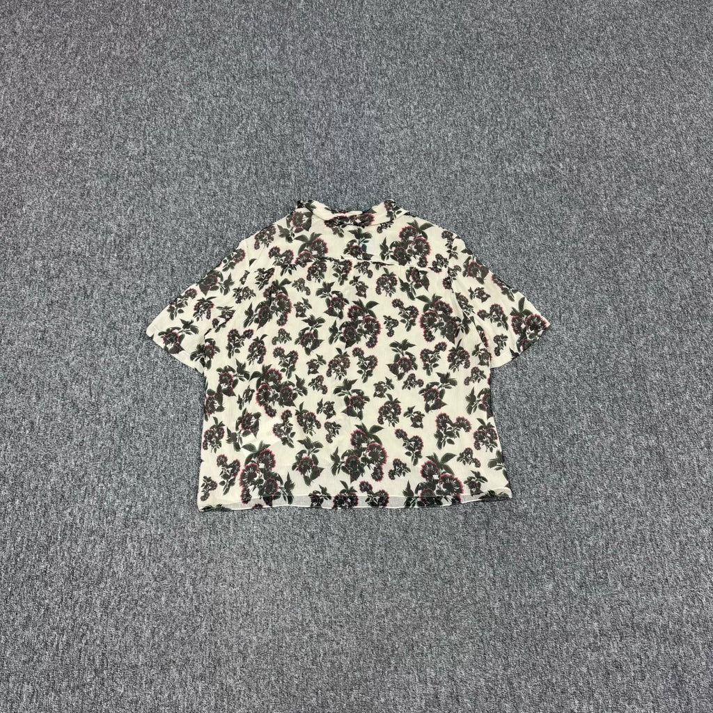 Celine Short Sleeve Top Floral All-Over Print Shirt