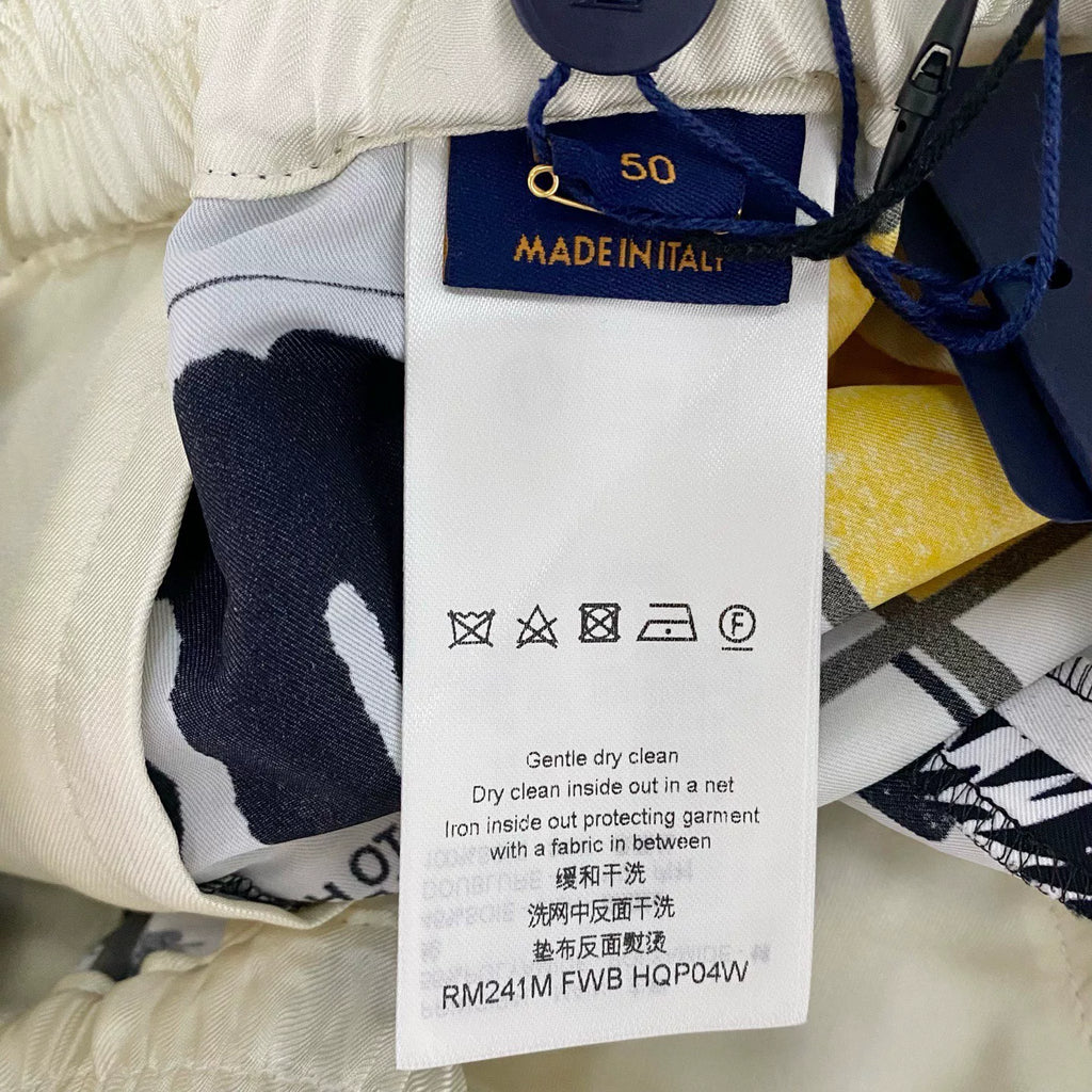 Louis Vuitton Casual Drawstring Straight-Leg Silk Shorts