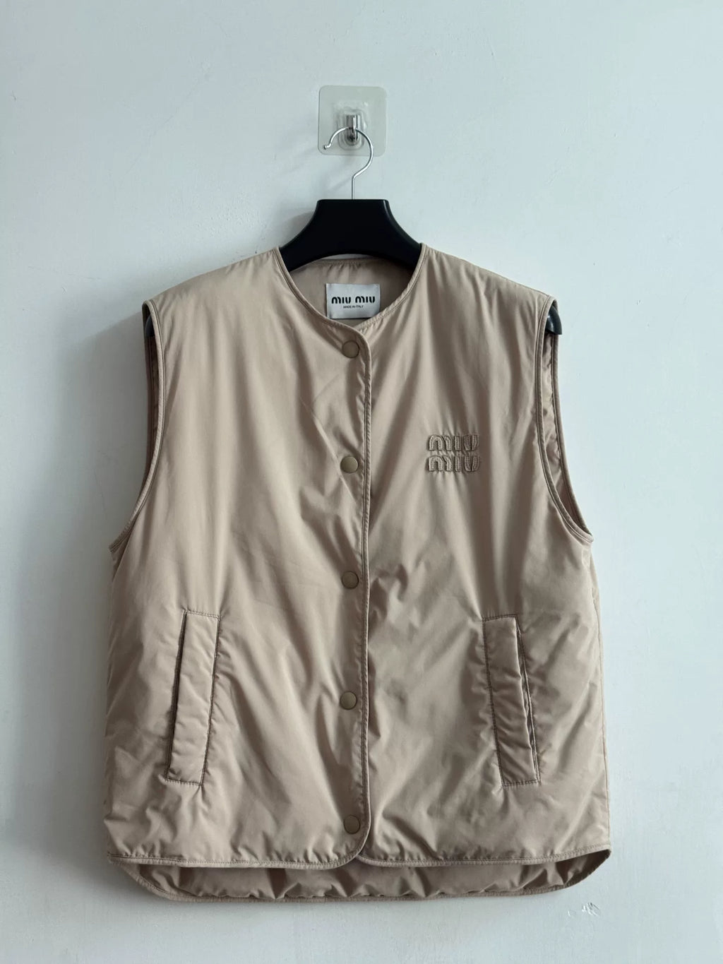 Miu Miu Khaki Cotton Vest
