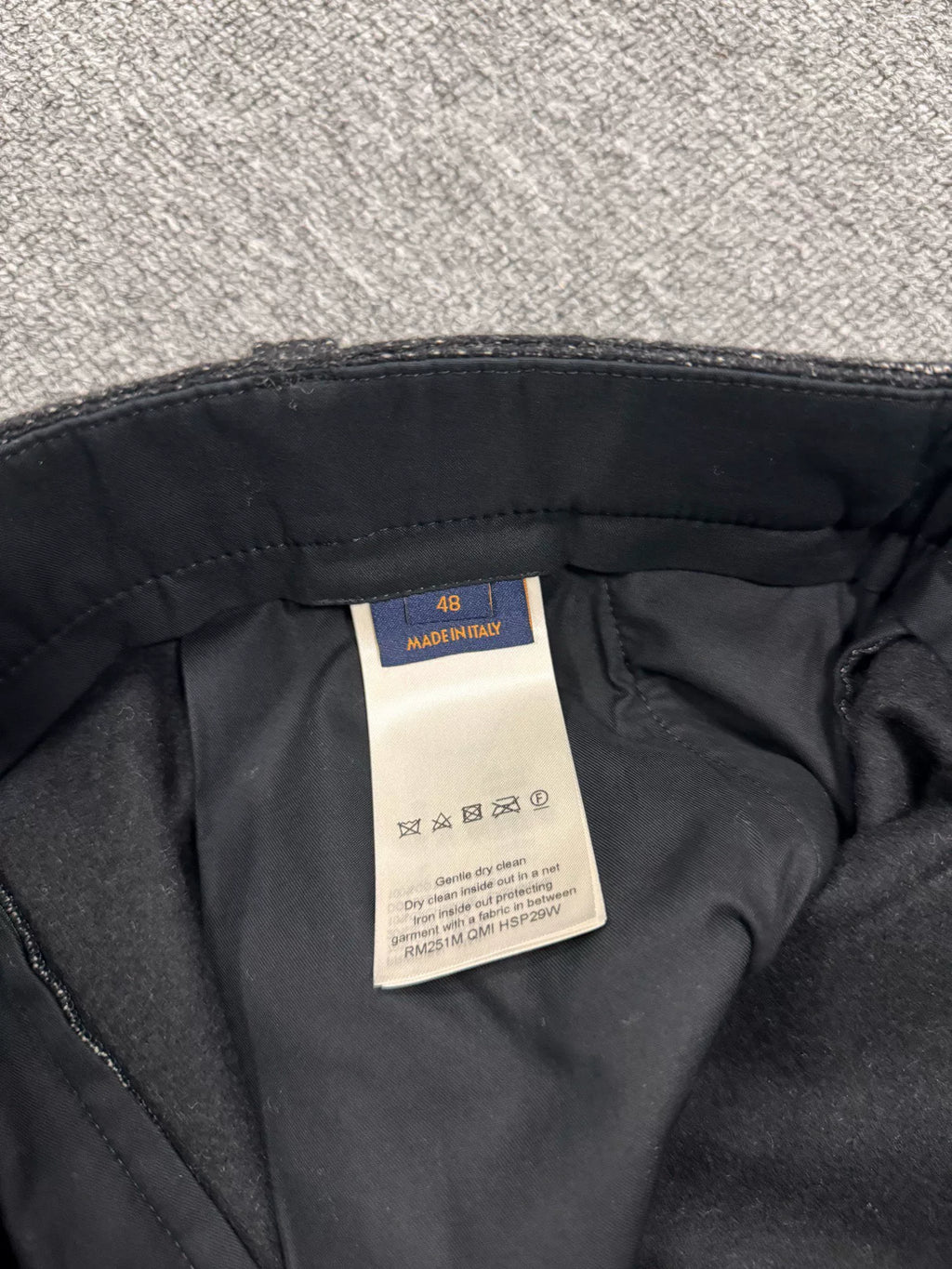 Louis Vuitton Wool Beaded Logo Trousers