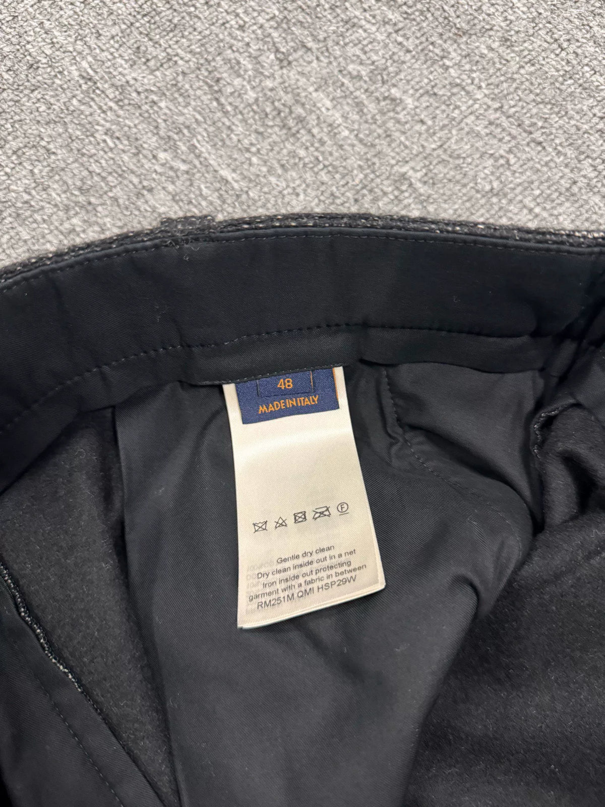 Louis Vuitton Wool Beaded Logo Trousers
