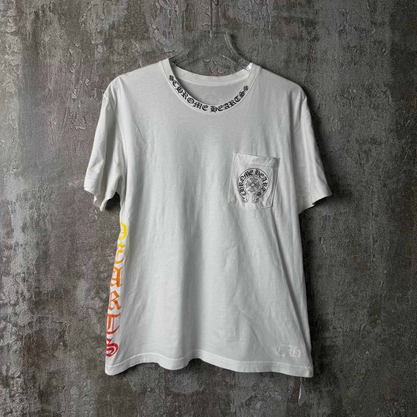 Chrome Hearts Croco Heart Horseshoe Print Short-Sleeve T-Shirt