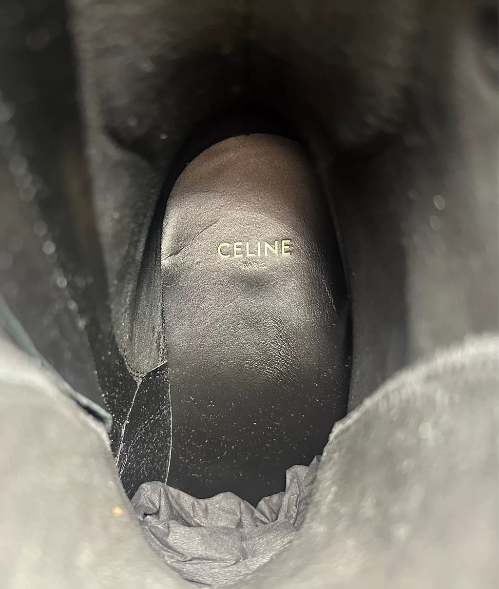 Celine FW22 RA02 ranger combat boots by Hedi Slimane