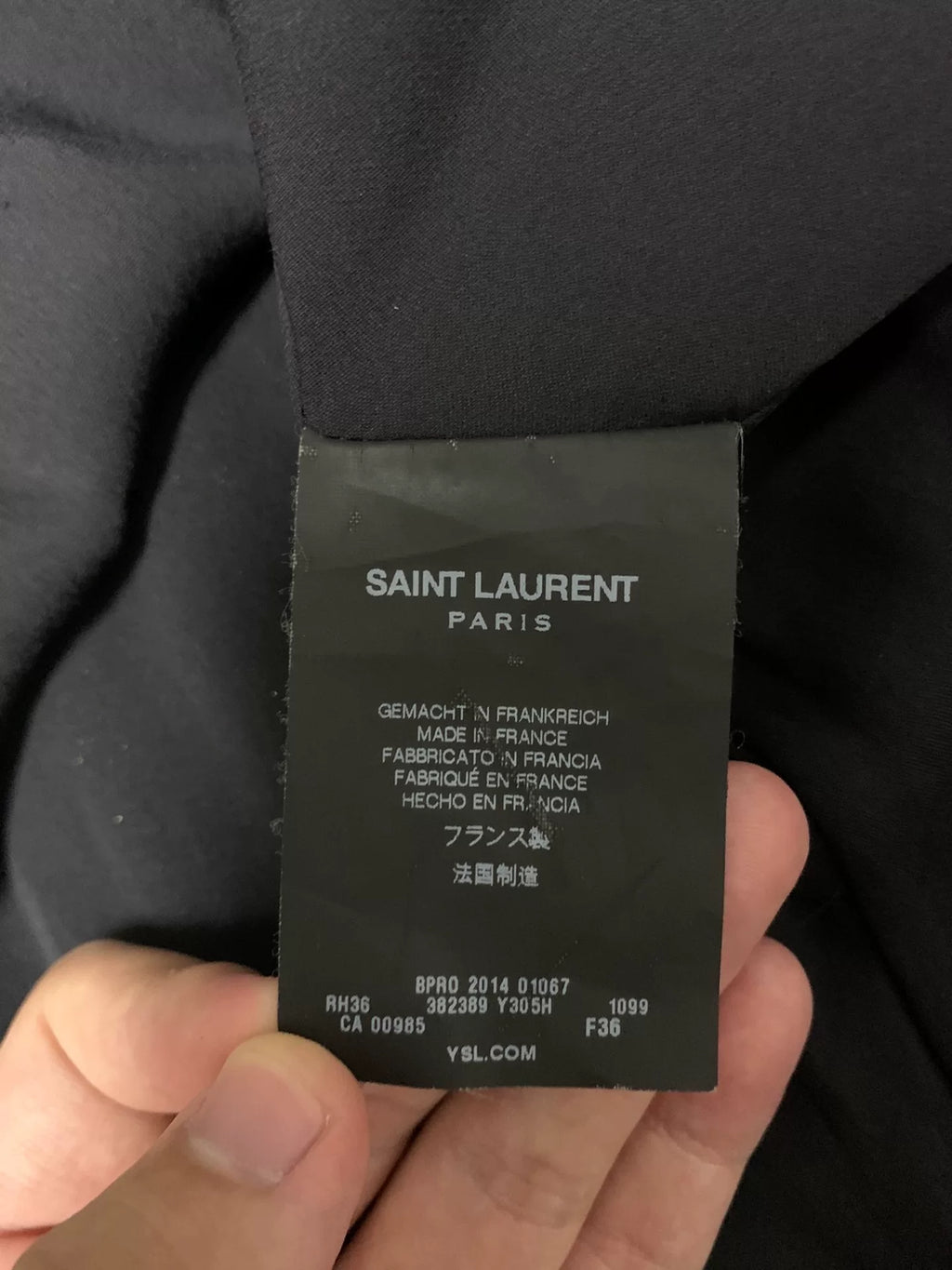 Saint Laurent SS15 Peacock Gold Thread Sequin Bead Viscose Silk Dress