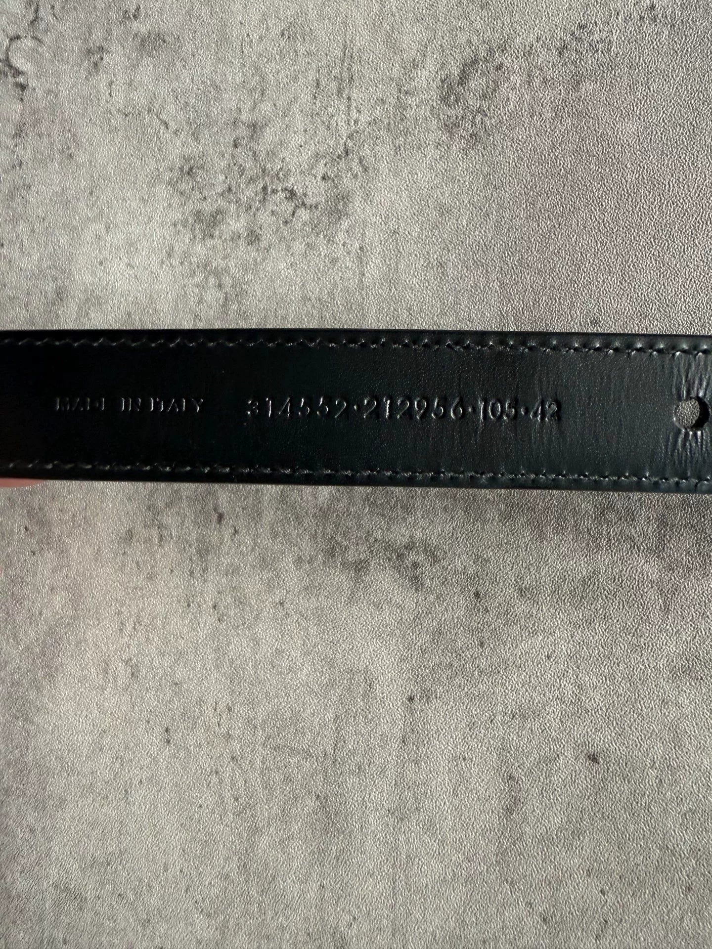 Saint Laurent Paris 13AW Gold Studded Pin Buckle Belt