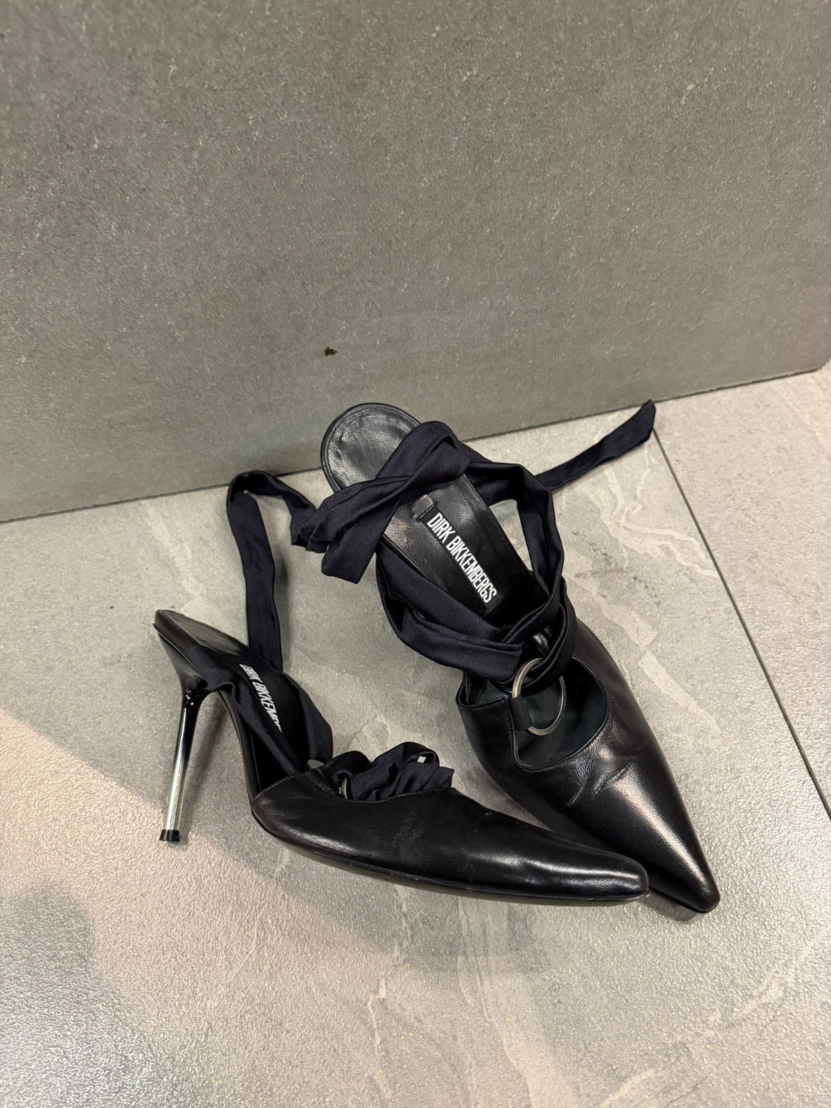 Dirk Bikkembergs SS06 Black Iron Ring Heels