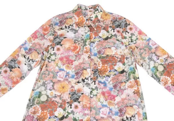 Maison Margiela Vintage Orange Floral Irregular Shirt
