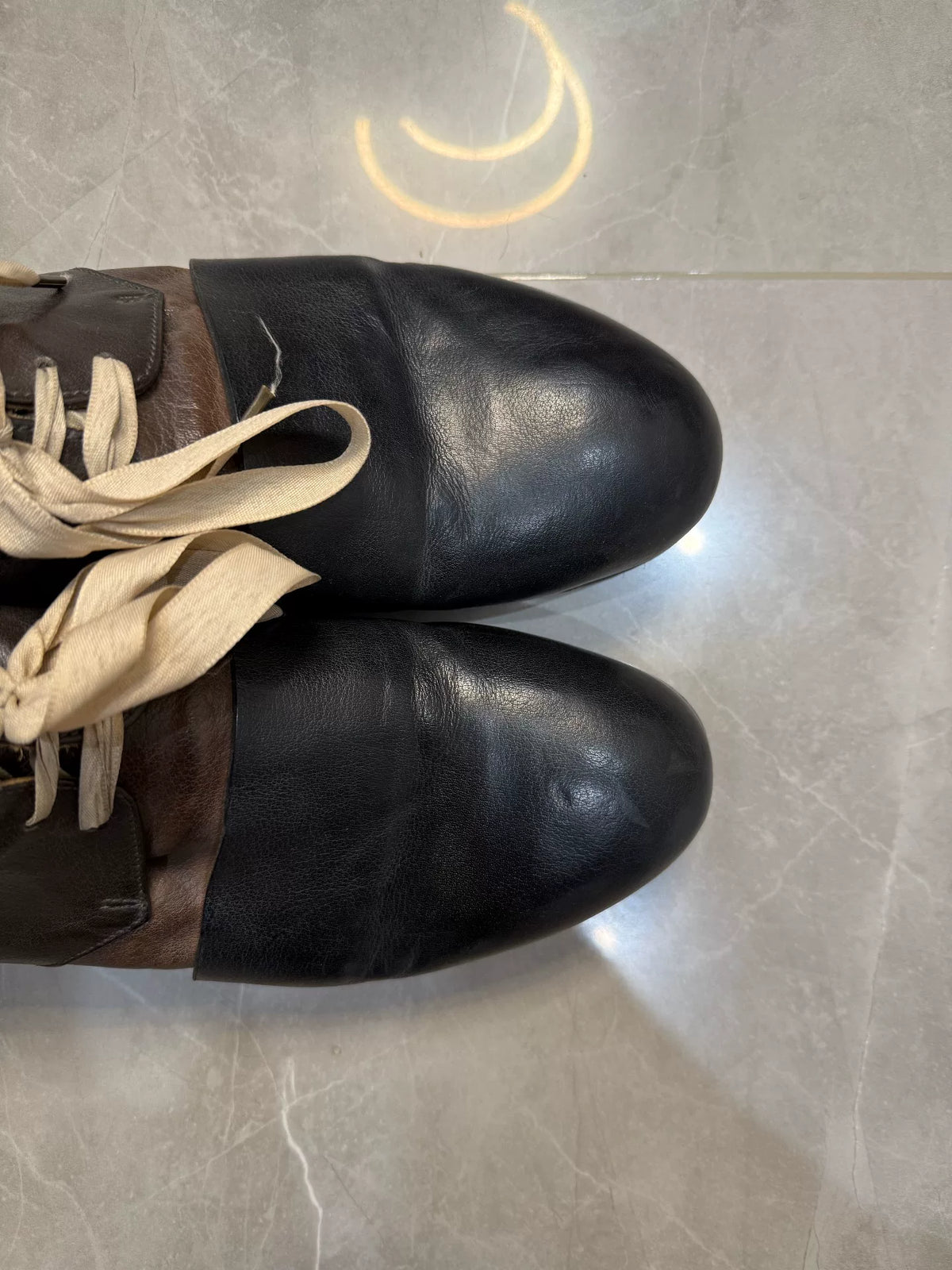 Ziggy Chen Two-Tone Leather Derby Shoes