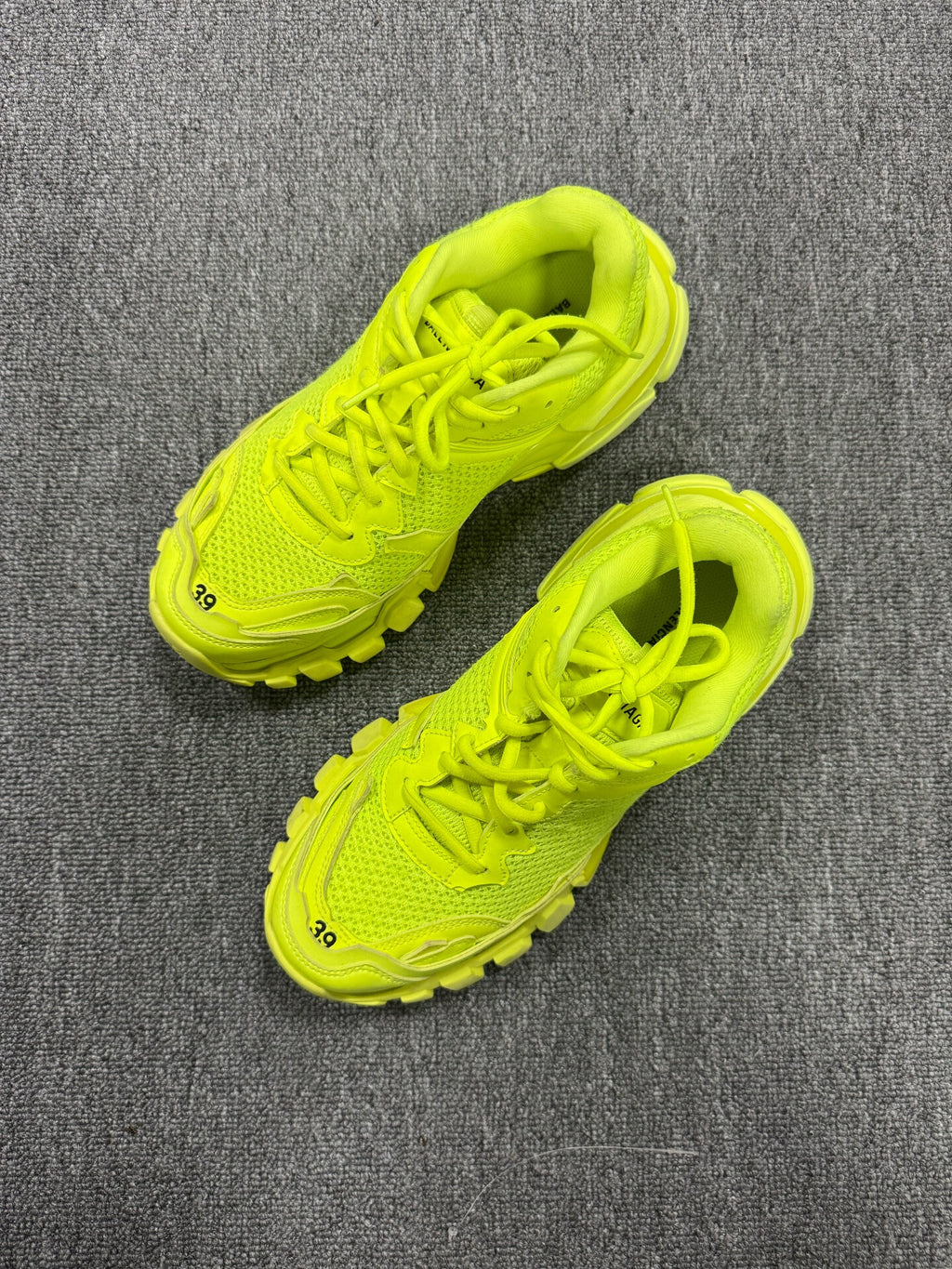 Balenciaga Fluorescent Green Track Sneakers