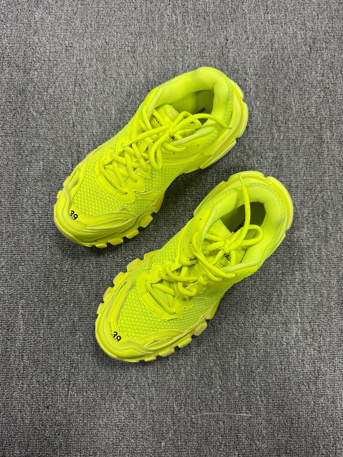 Balenciaga Fluorescent Green Track Sneakers