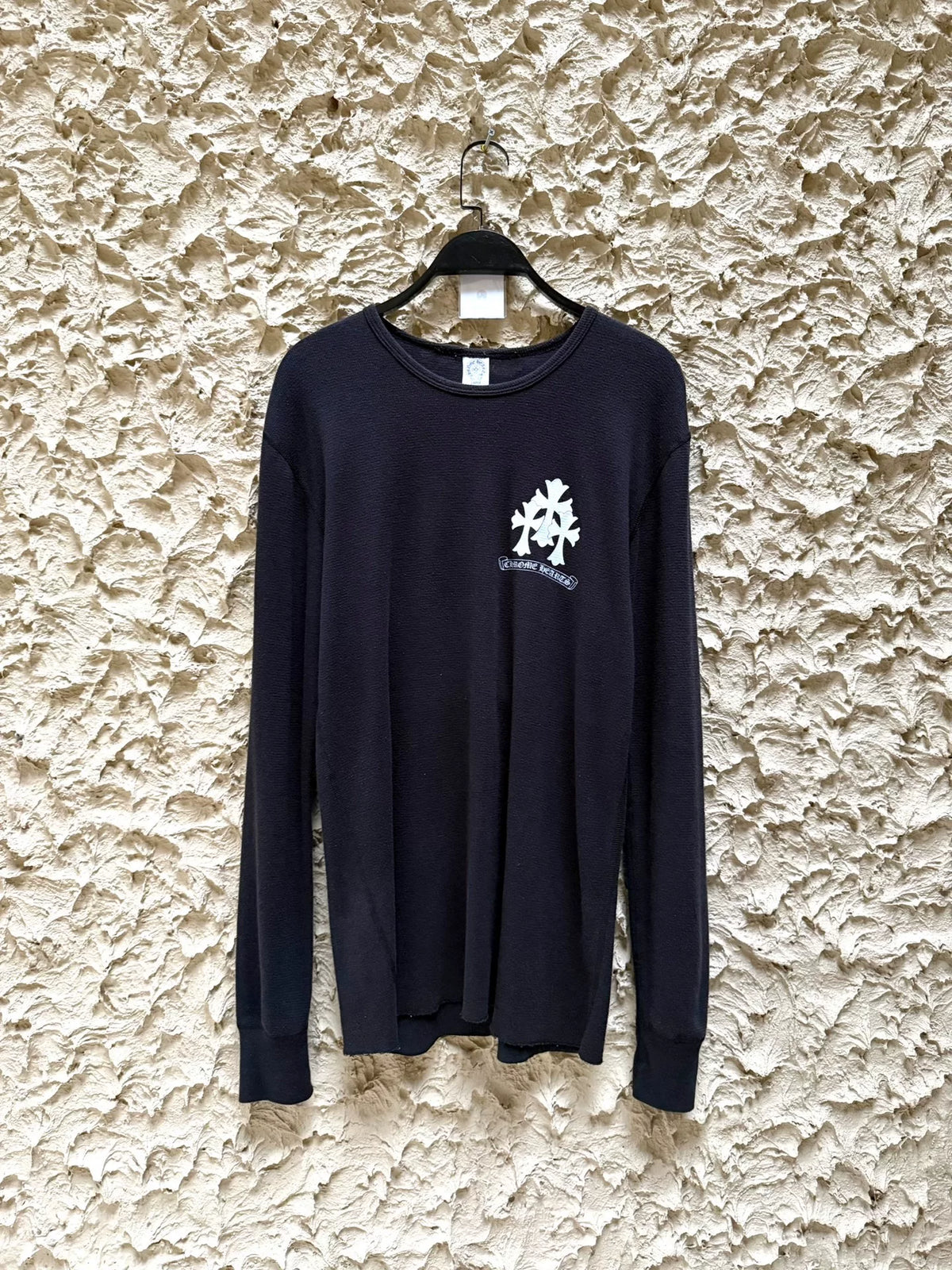 Chrome Hearts Scroll Cross Dragon Skeleton Waffle Long Sleeve
