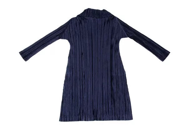 Issey Miyake Vintage Navy Pleated Dress