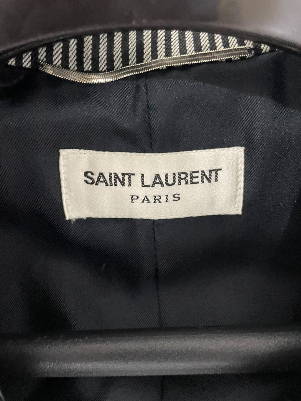 Saint Laurent SS15 Black White Stripe Suit