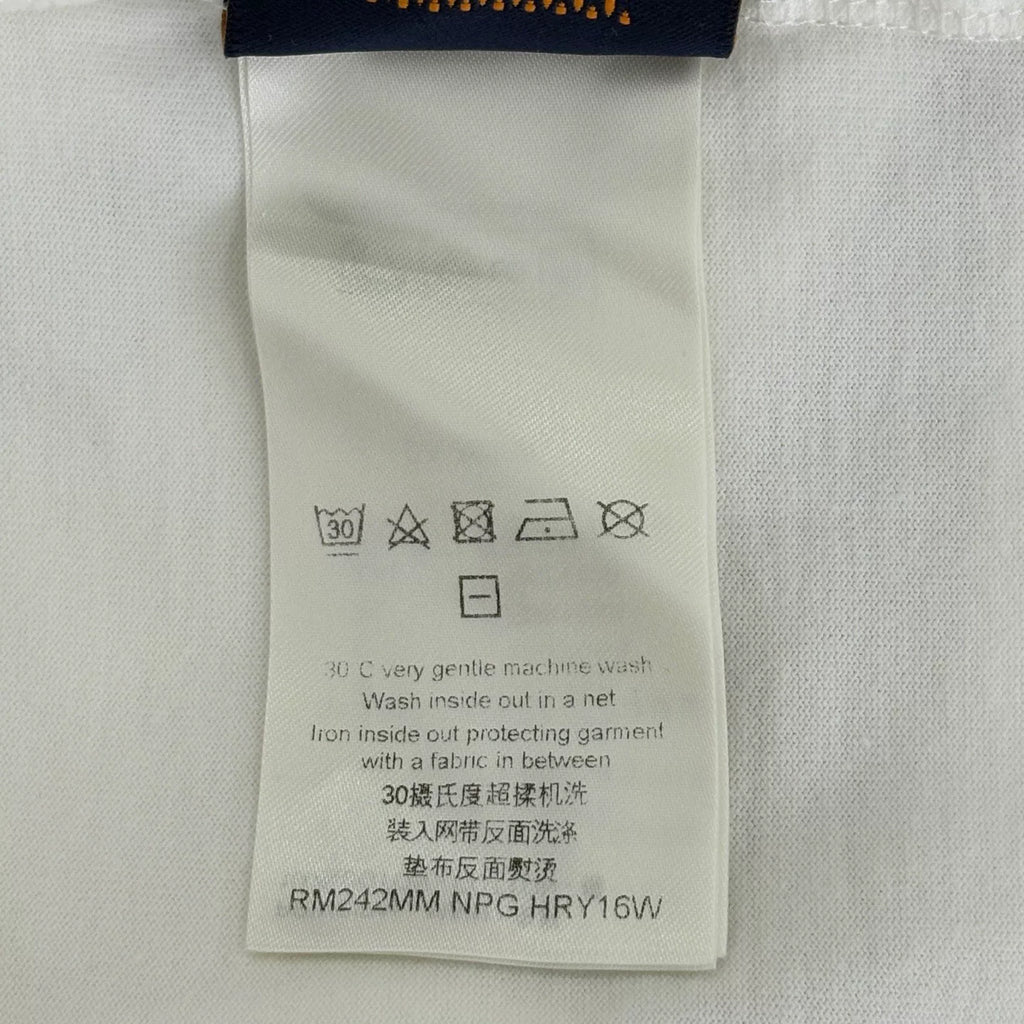Louis Vuitton White Conch Shell Print Short Sleeve Top