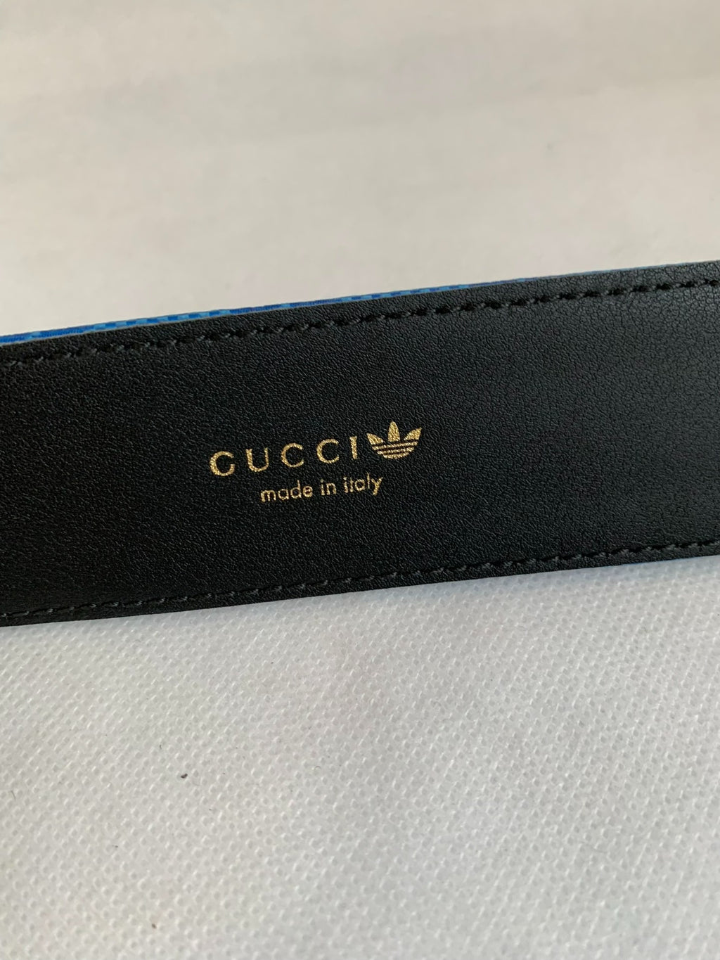 Gucci × Adidas GG Canvas Leather Belt