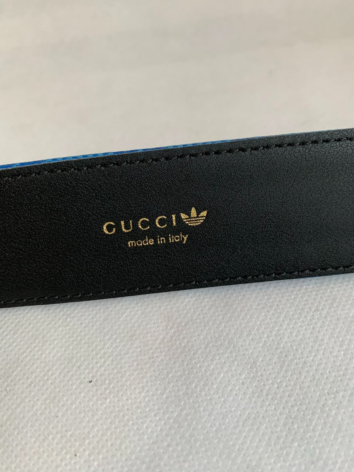 Gucci × Adidas GG Canvas Leather Belt