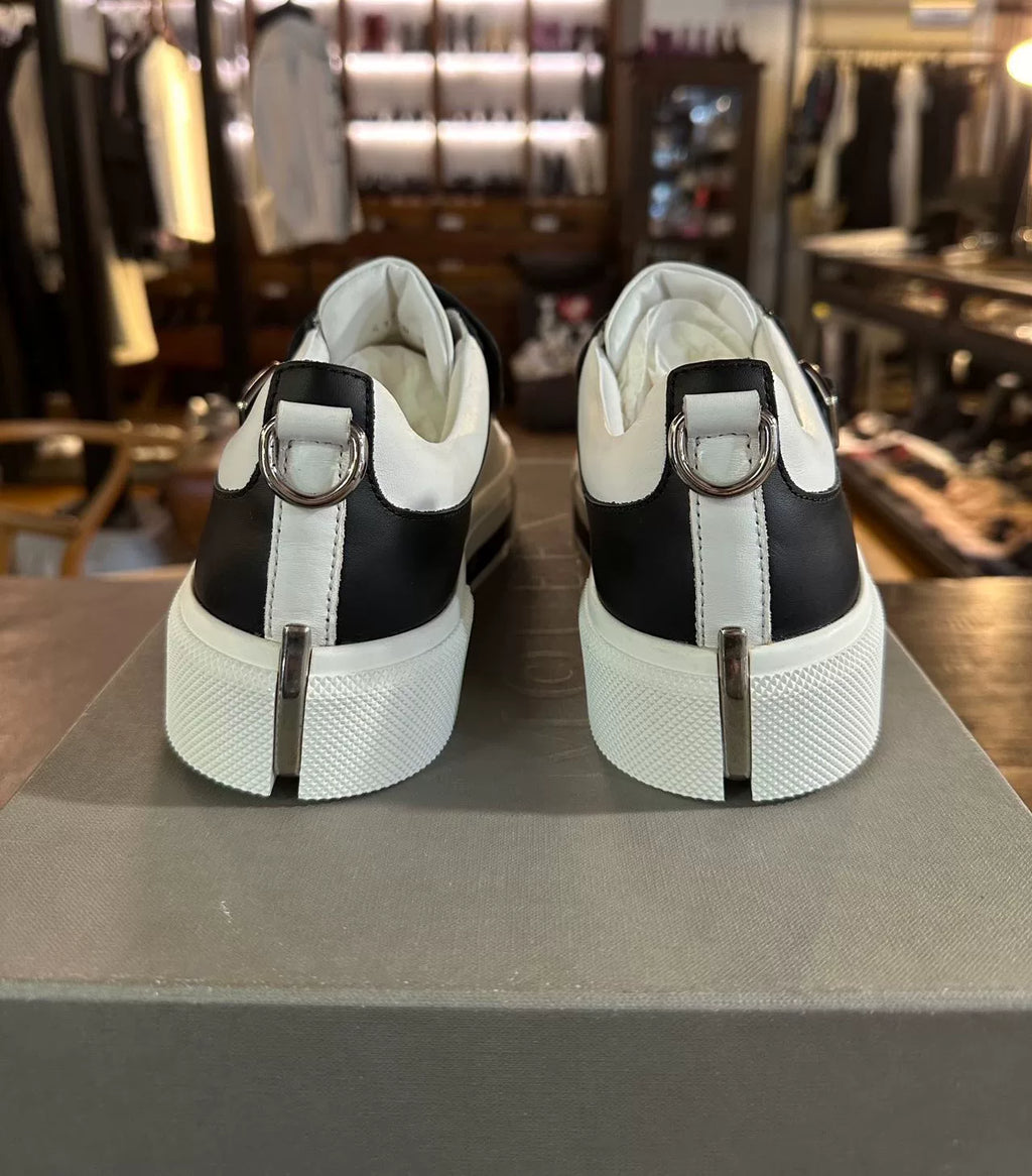 Alexander McQueen SS16 White Triple-Strap Low-Top Sneakers