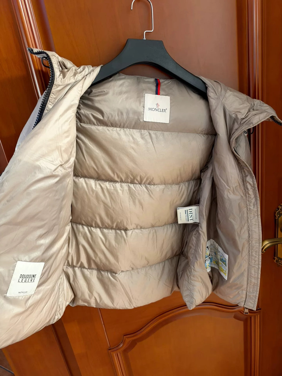 Moncler Seritte Grey Hooded Down Jacket