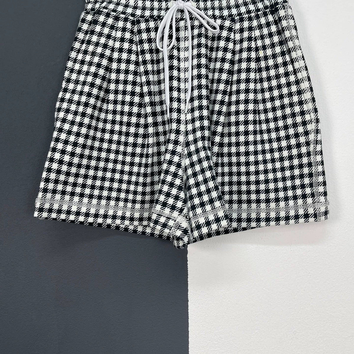 Miu Miu embroidered plaid shorts