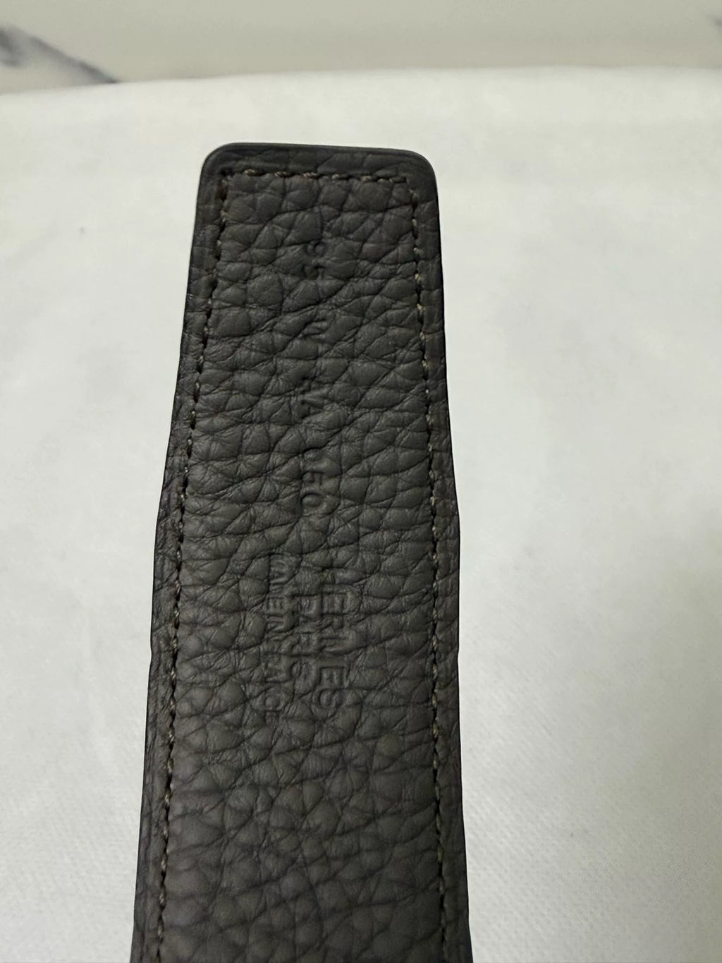 Hermes Black H-Buckle Leather Belt