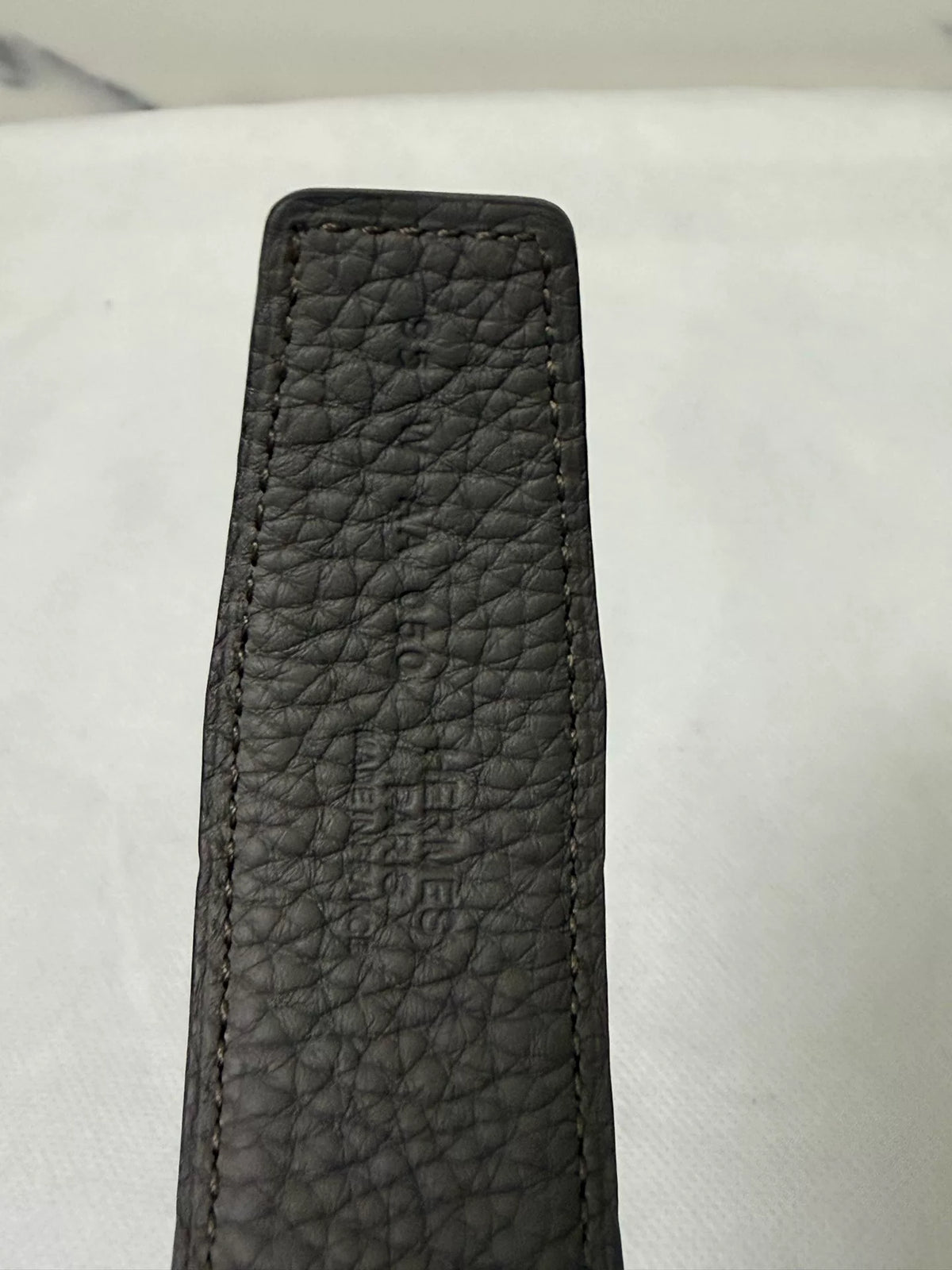 Hermes Black H-Buckle Leather Belt