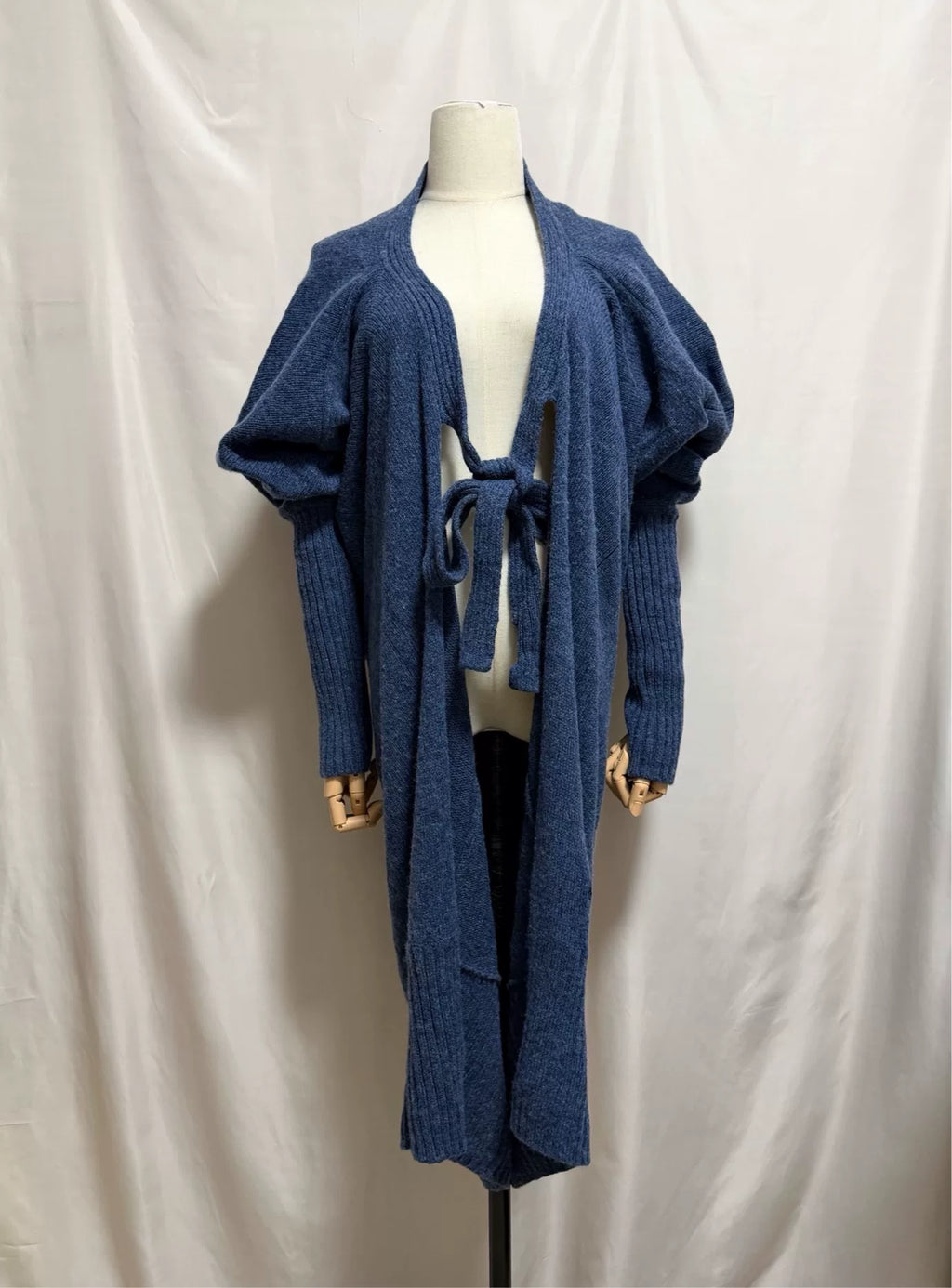 Vivienne Westwood Black Cocoon Knit Coat